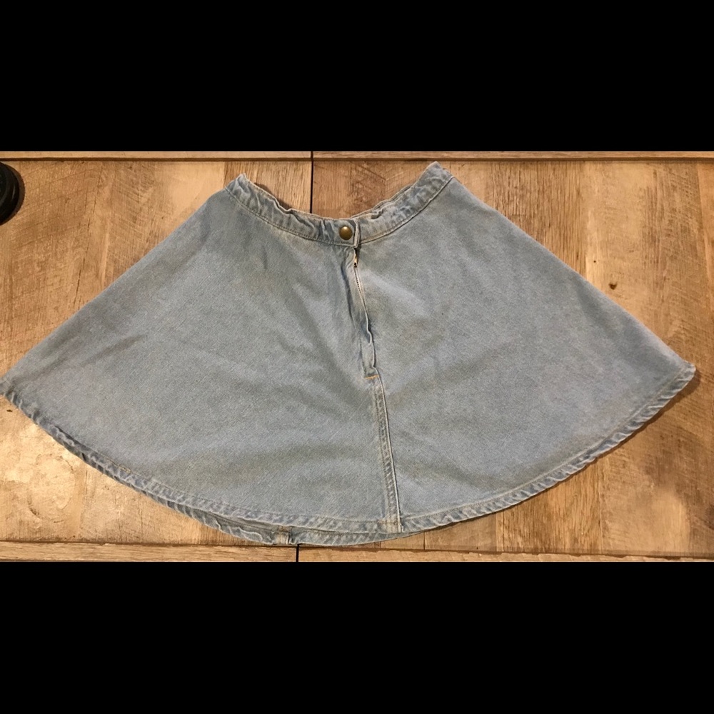 American apparel denim skirt